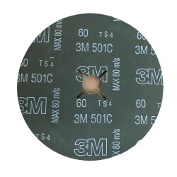 3M Fiberscheibe 501C Schleifscheibe - P60 - 178mm x 22mm...