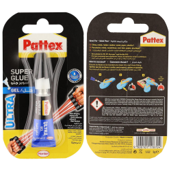 Sekundenkleber Pattex Superglue Ultra Gel je 2g - Schnellkleber Qualität von Henkel