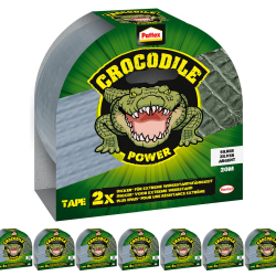Ducttape Gewebeband Pattex Crocodile Tape 8 x 20m Silber...
