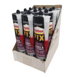 Pattex FIX Hook & Accessoires Montagekleber für Innen & Außen 12 x 440g - weiß