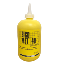 Henkel Sicomet 40 - einkomponentiger Cyanacrylat Klebstoff für verschiedene Materialien 500g