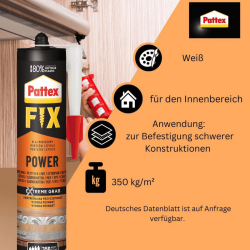 Montagekleber 350KG / m² PATTEX Fix Power je 385g...