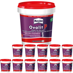 Metylan Ovalit P 12 x 925g - Klebstoff für Dämmplatten & Styroporplatten von Henkel