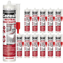 Spiegelkleber, Neutralsilikon CS26 von Henkel transparent 12 x 300ml