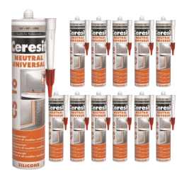 Silikon Universal Ceresit CS16 Schimmelfest & Wetterfest grau 12 x 280ml