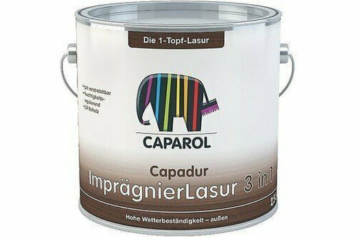 Caparol Capadur Impr&auml;gnierlasur 3 in 1 Ebenholz 750 ml