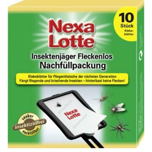 Nexa Lotte Insektenjäger Fleckenlos Nachfüllpackung (10 Klebeblätter)