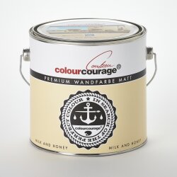 Premium Wandfarbe MILK AND HONEY - Colourcourage®...