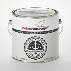 Premium Wandfarbe BEACH PEBBLE - Colourcourage®  2,5 Liter Matt(Grau)