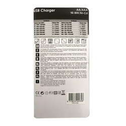 Batterie Ladegerät für AA/AAA Batterien per USB...