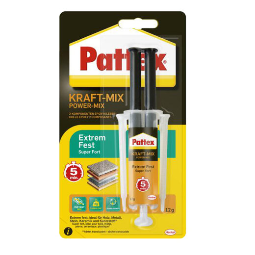 Pattex Kraftkleber Extreme, 2 Komponenten Epoxidklestoff je 12g von Henkel