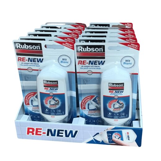 "Rubson Re-New" Sanitär Silikon in weiß - 12 x 80ml - Dichtstoff für Bad & Küche