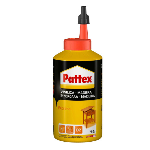 Holzleim Pattex Wood Express 750g Flasche für starke Verklebungen im Innenbereich