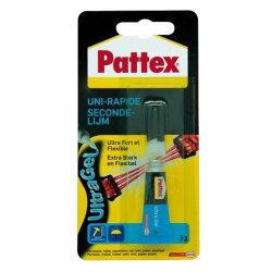 Sekundenkleber Pattex Ultra Gel 12 x 3g - Vibrations- & Stoßfest